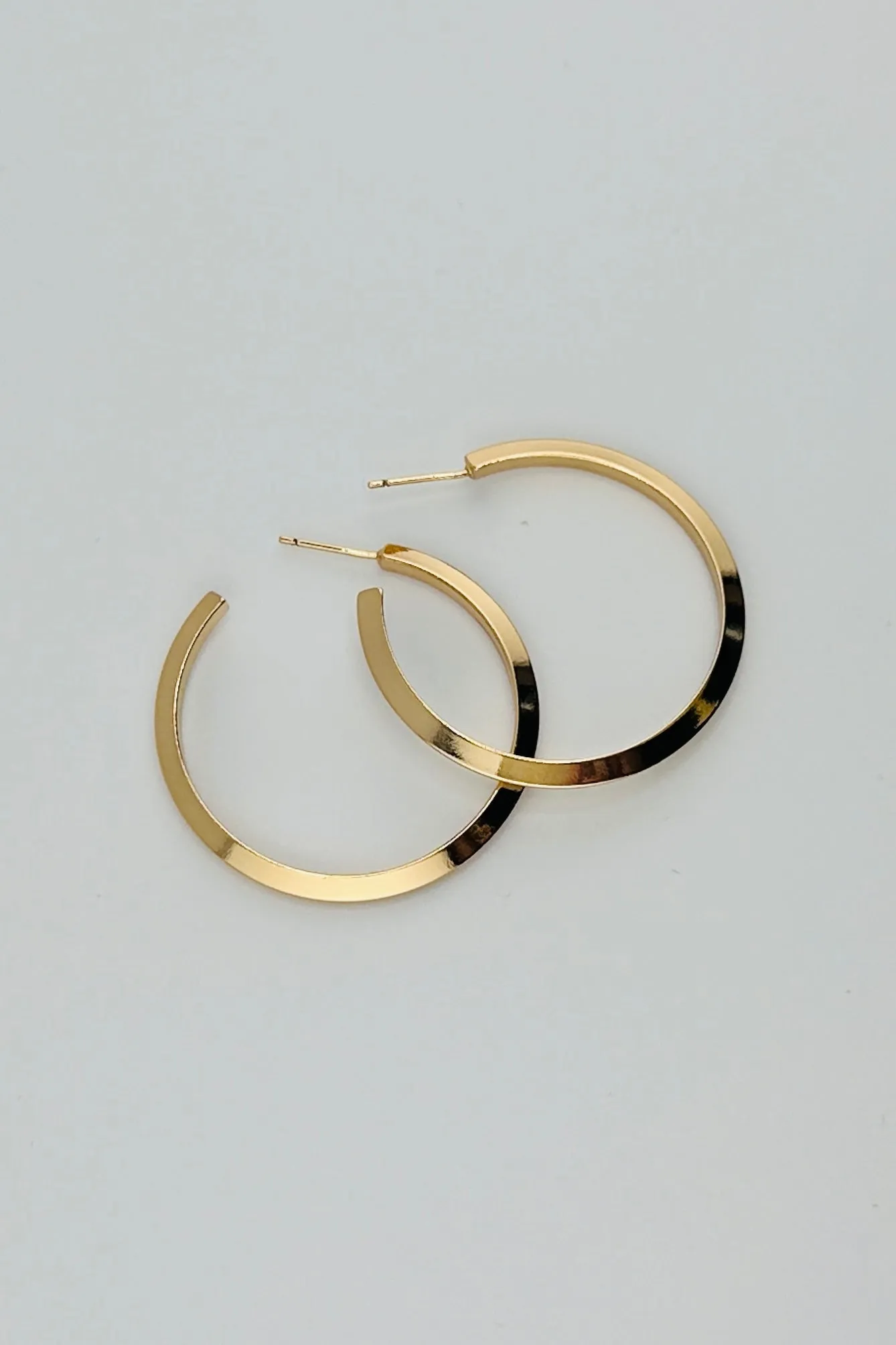 14K Gold Dipped Classic Hoop