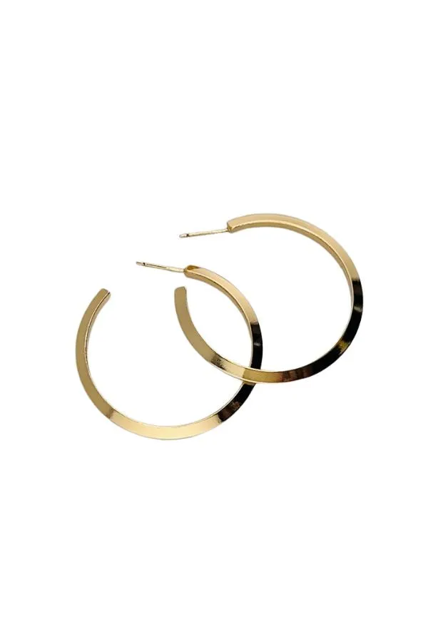 14K Gold Dipped Classic Hoop