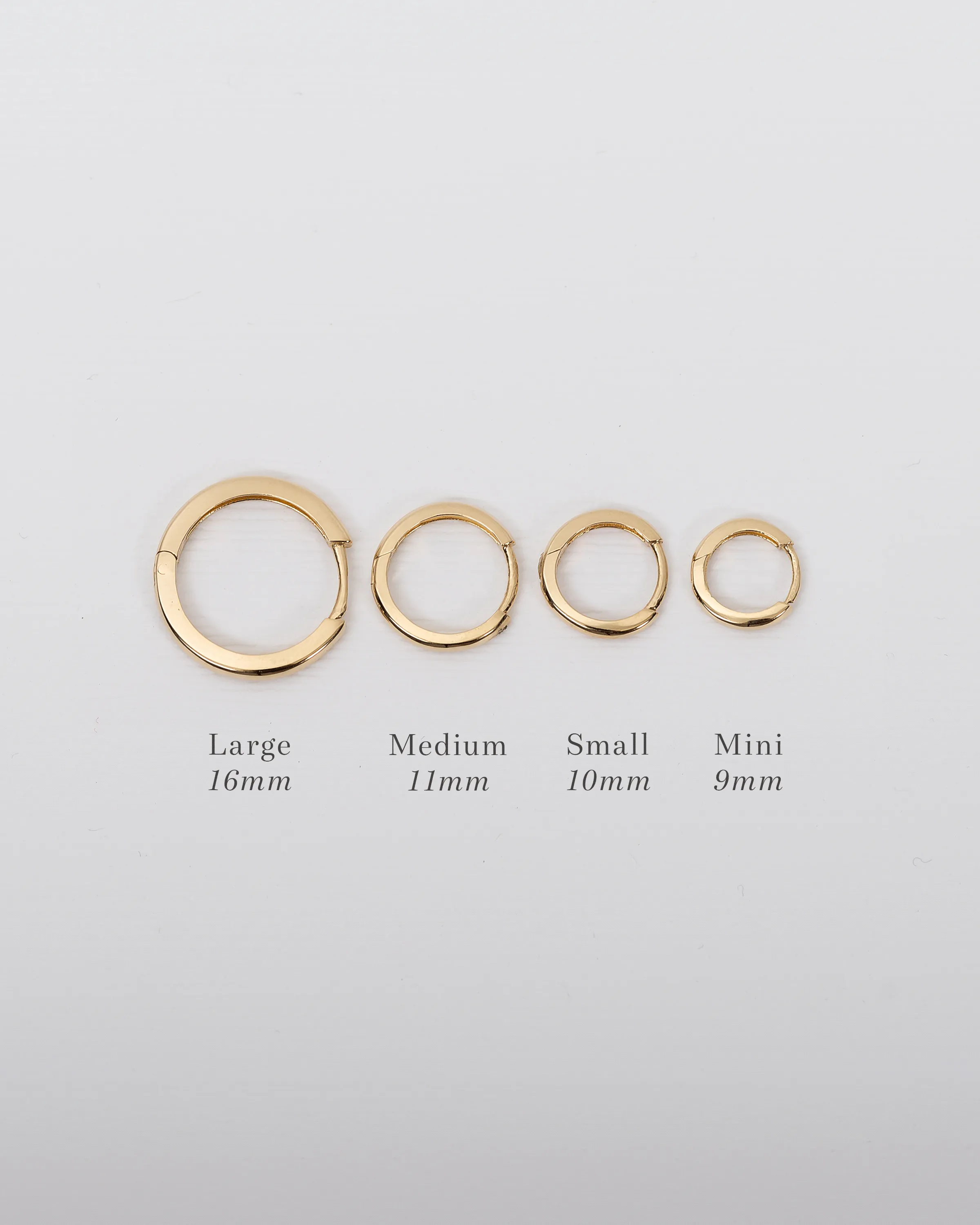 14K Gold Large Huggie Earrings