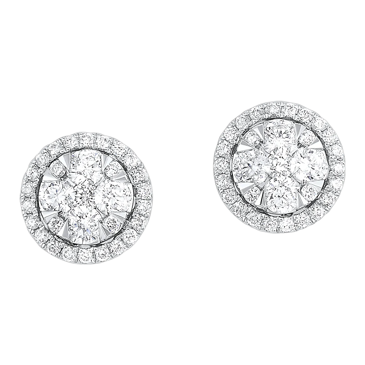 14KTW Uno Oval Basics Earrings 3/4 Ctw