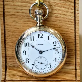 1904 ELGIN B.W. Raymond 18s Pocket Watch 19 Jewels Grade 240 1st Generation