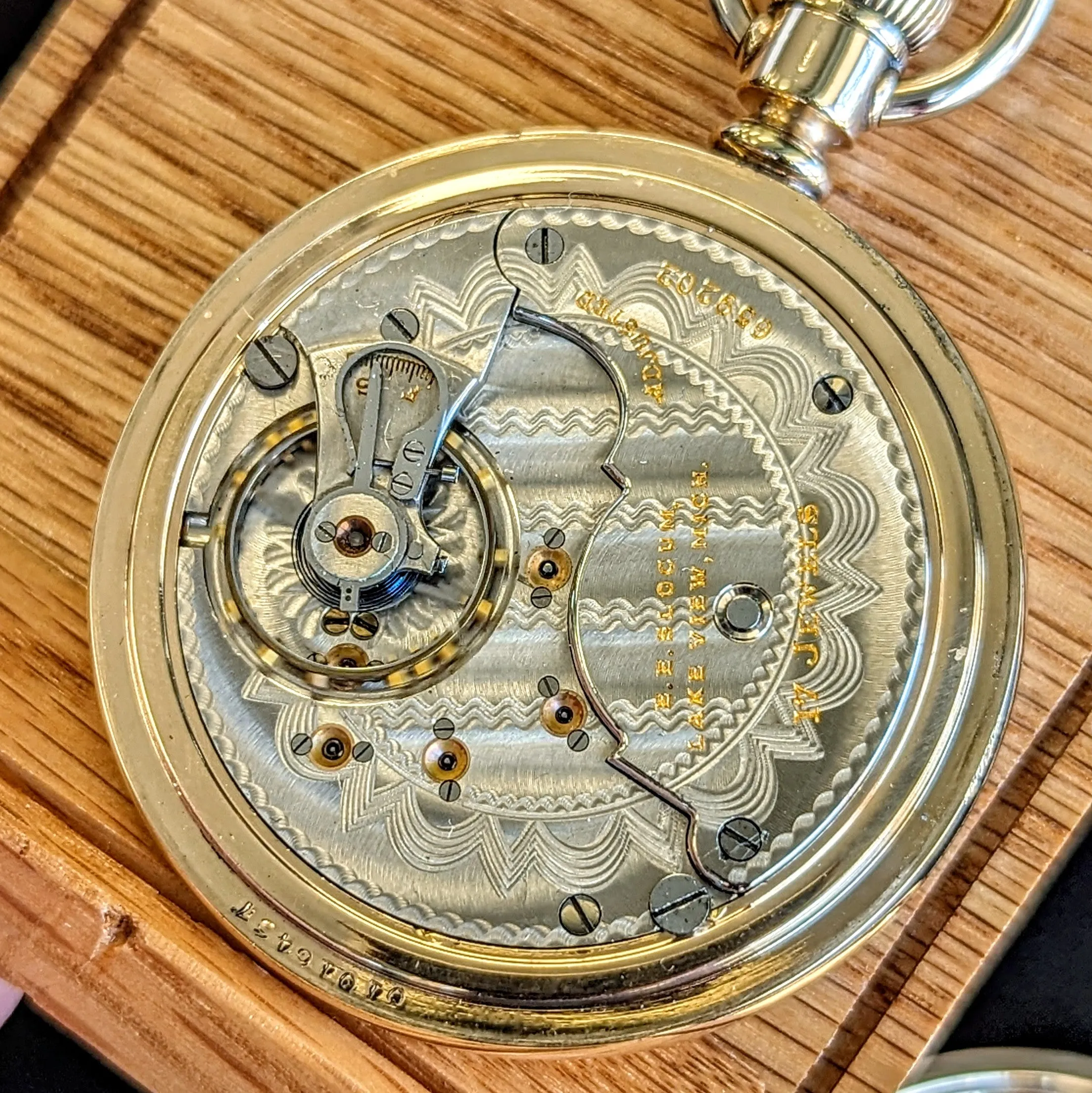 1905 ROCKFORD Pocket Watch 18s Grade 930 Lever Set 17 Jewels Adjusted Openface