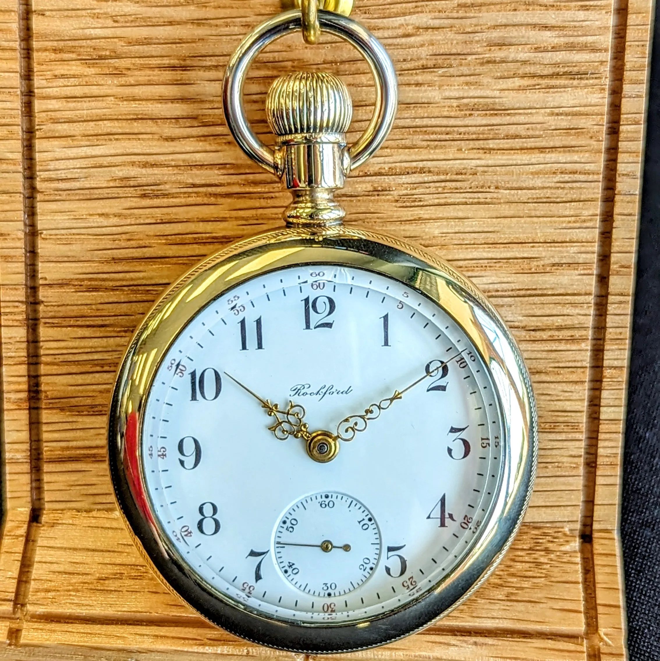1905 ROCKFORD Pocket Watch 18s Grade 930 Lever Set 17 Jewels Adjusted Openface