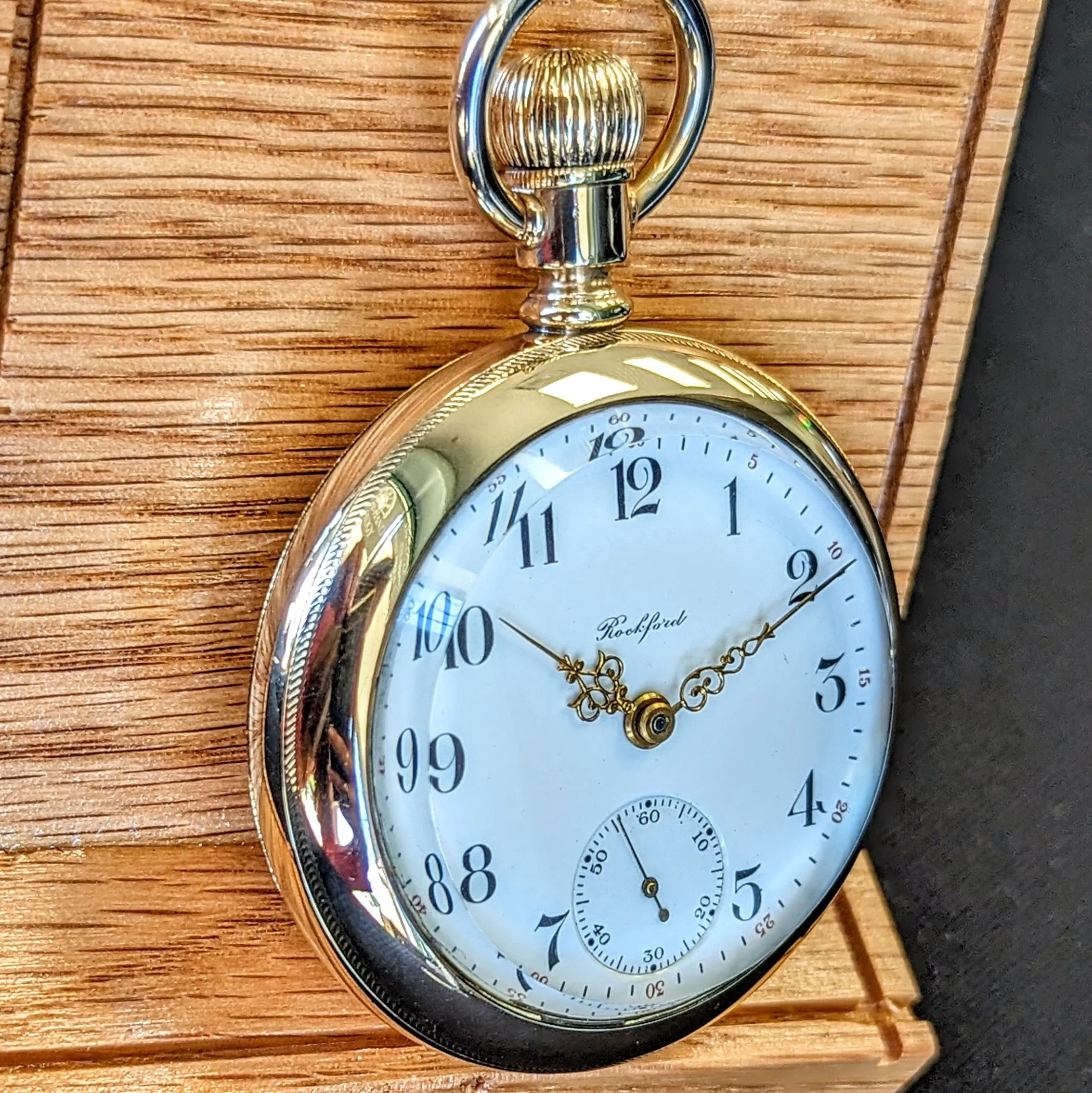 1905 ROCKFORD Pocket Watch 18s Grade 930 Lever Set 17 Jewels Adjusted Openface