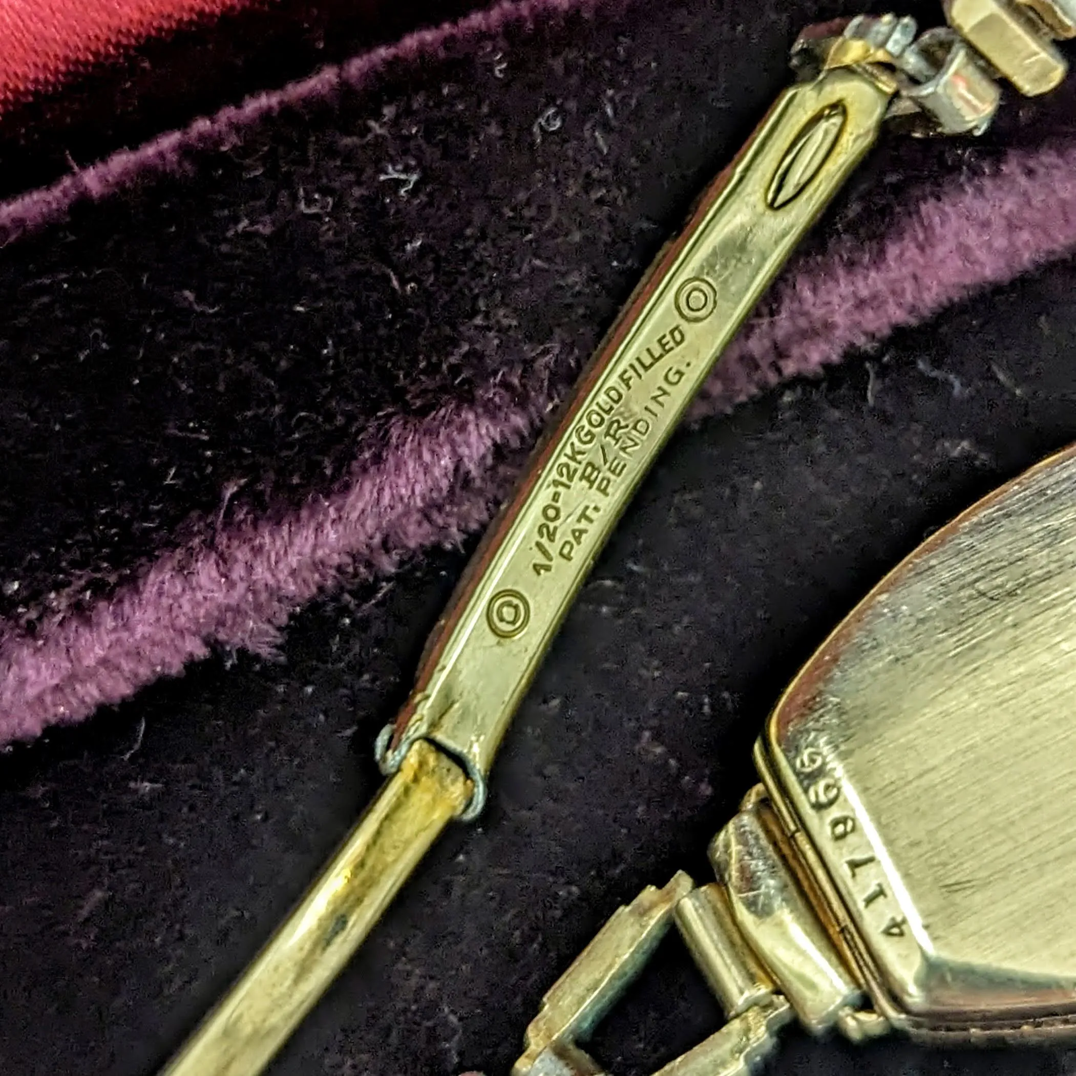 1935 BULOVA Carolyn Art Deco Ladies Watch 10K GF Original Bracelet Vintage Wristwatch