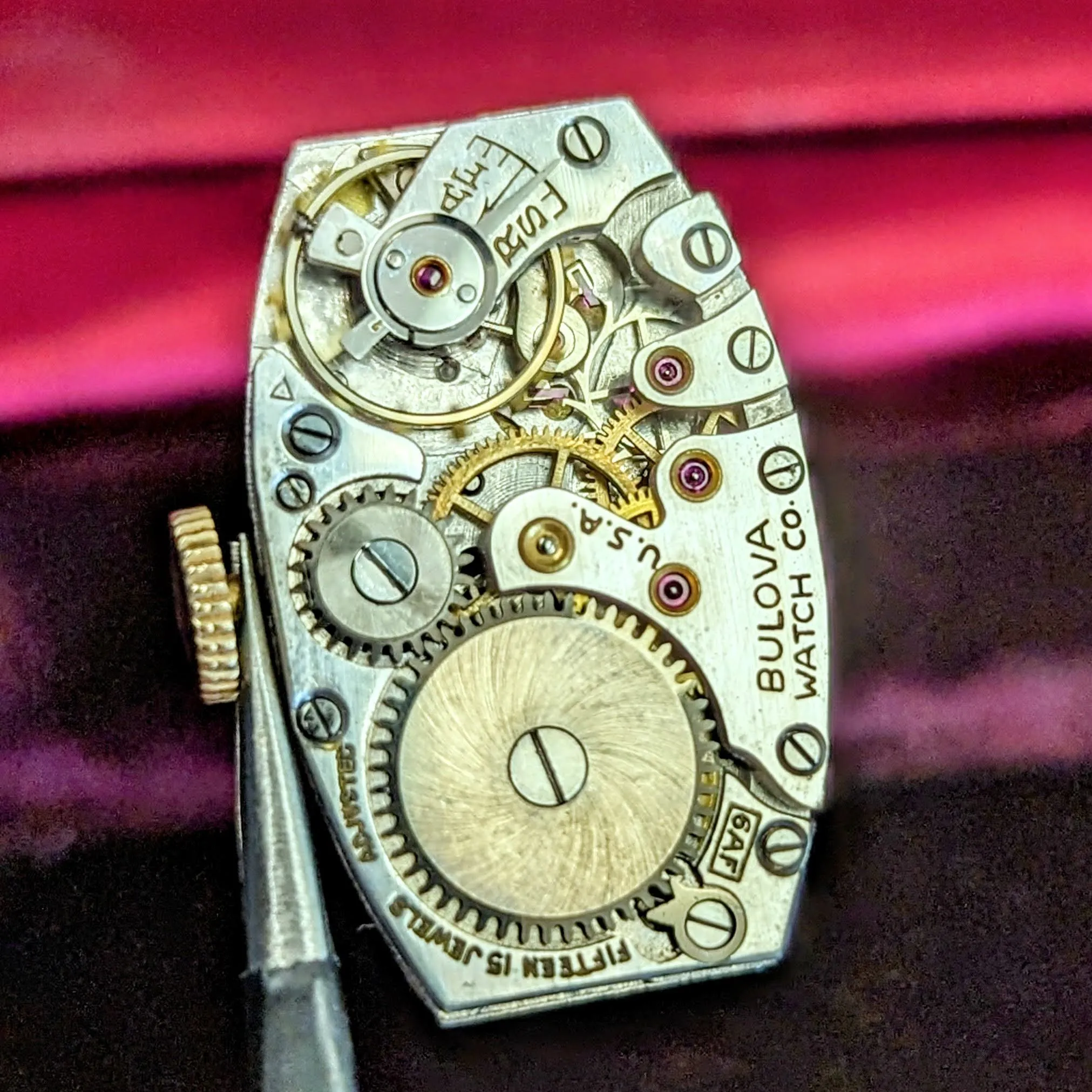 1935 BULOVA Carolyn Art Deco Ladies Watch 10K GF Original Bracelet Vintage Wristwatch
