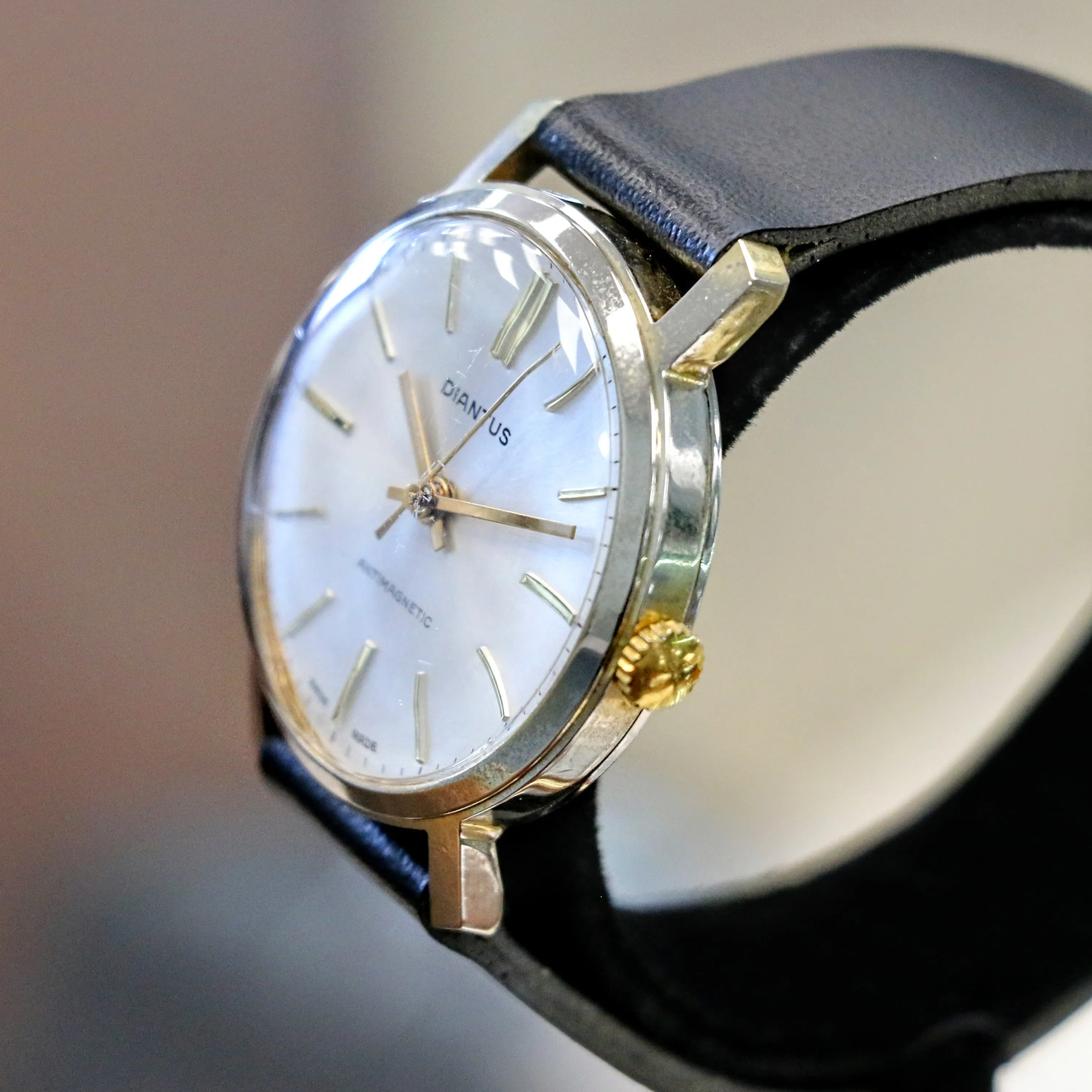 1960's DIANTUS Antimagnetic Watch Cal. EB 8800 Swiss Made Vintage Wristwatch