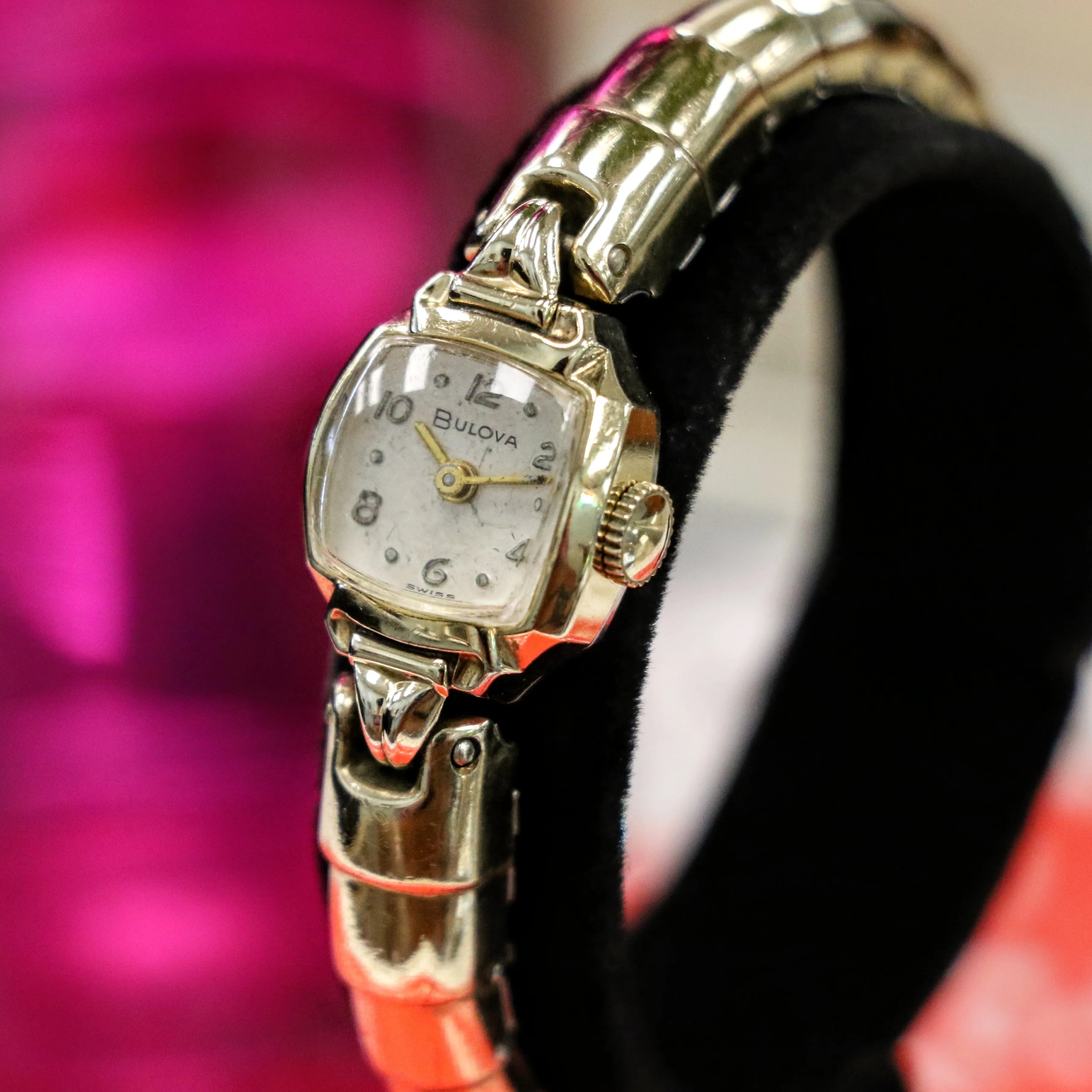 1971 BULOVA Ladies Watch 17 Jewels  Cal. 6CL Swiss - SPEIDEL Spirit of Paris Bracelet