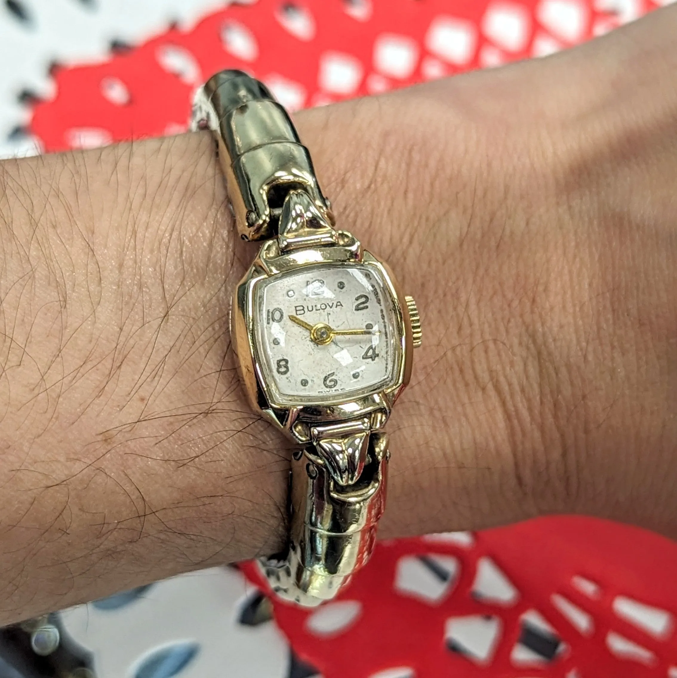 1971 BULOVA Ladies Watch 17 Jewels  Cal. 6CL Swiss - SPEIDEL Spirit of Paris Bracelet