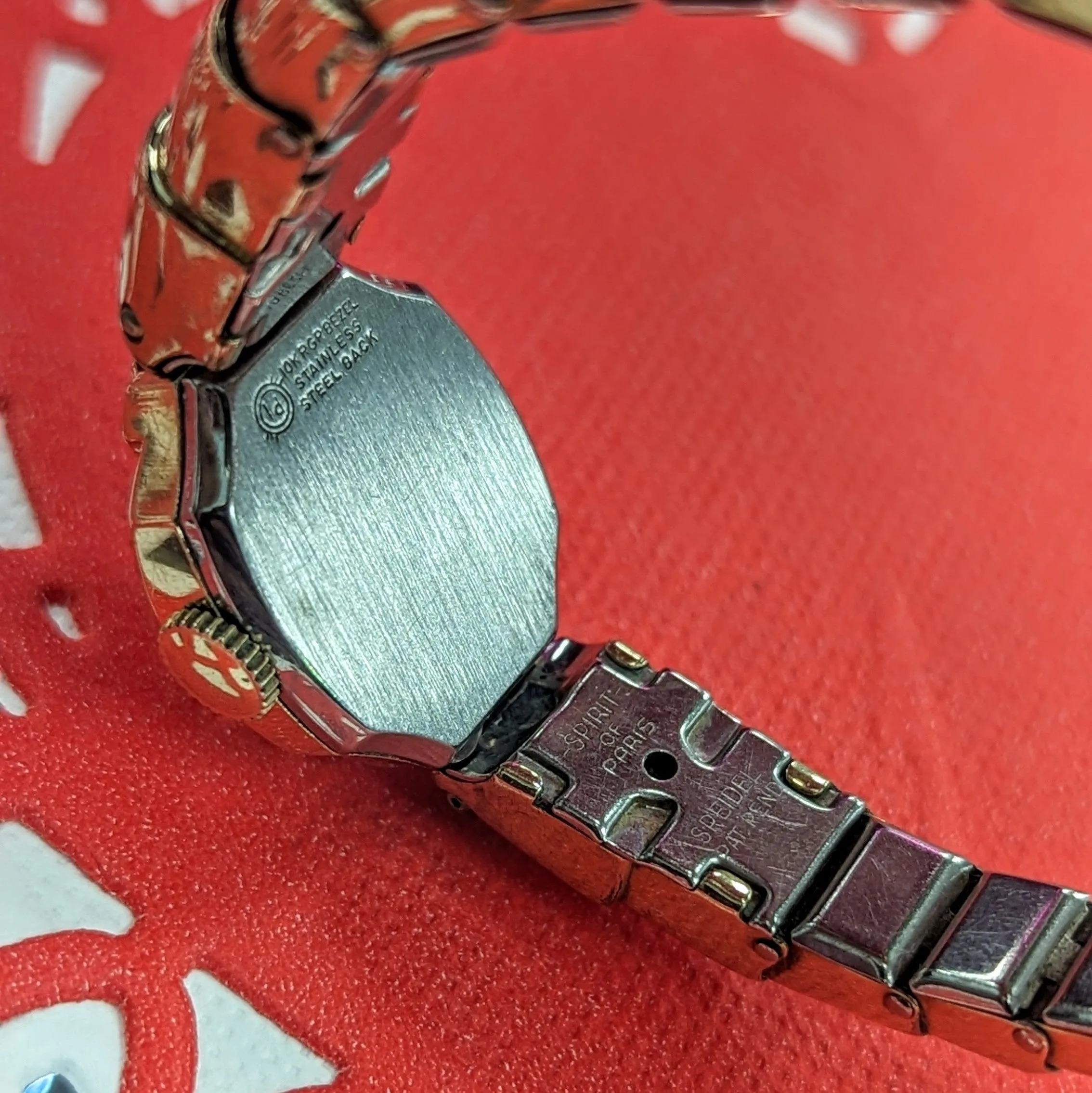 1971 BULOVA Ladies Watch 17 Jewels  Cal. 6CL Swiss - SPEIDEL Spirit of Paris Bracelet