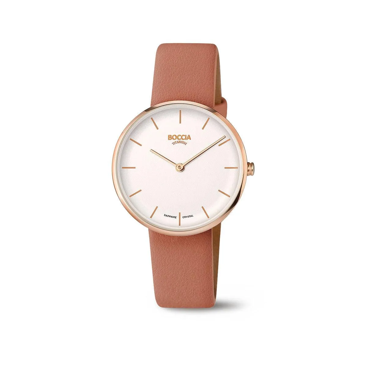 3327-05 - Ladies Rose Gold Plated Titanium Dress Watch