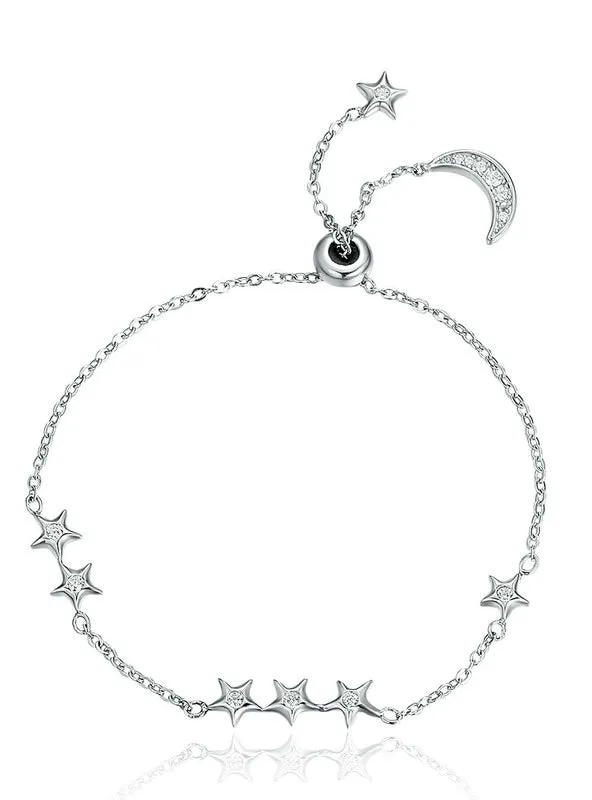 925 Sterling Silver Sweet Whisper of Moon Star
