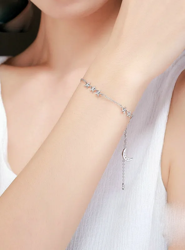 925 Sterling Silver Sweet Whisper of Moon Star