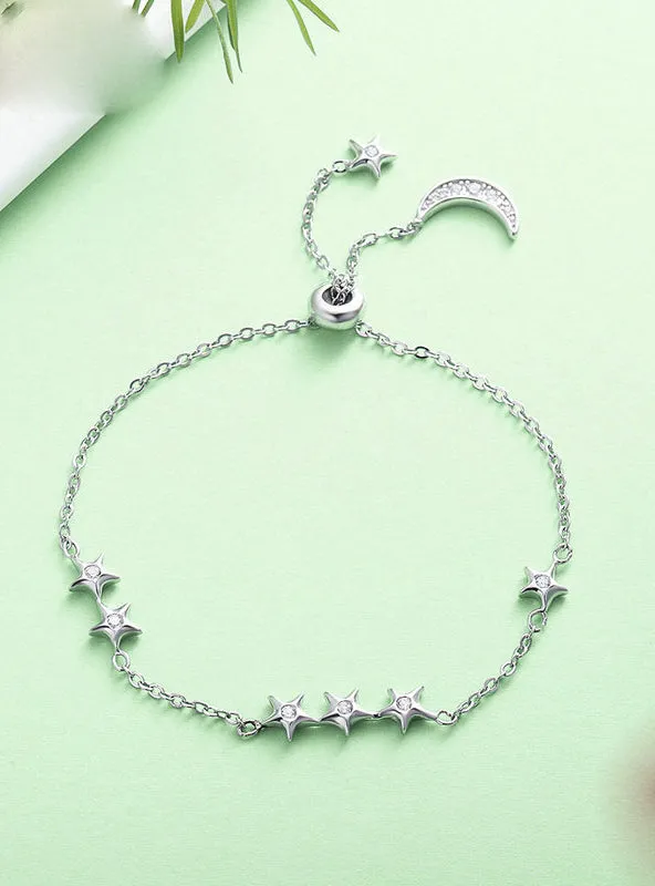 925 Sterling Silver Sweet Whisper of Moon Star