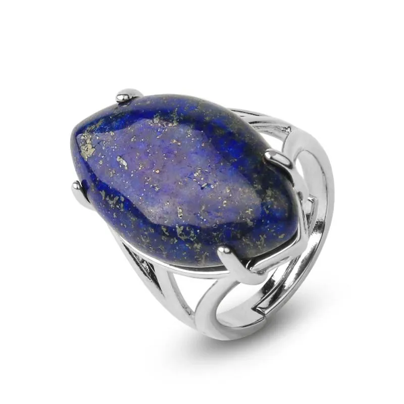 Adjustable Elegant Simple Earth Stone Rings