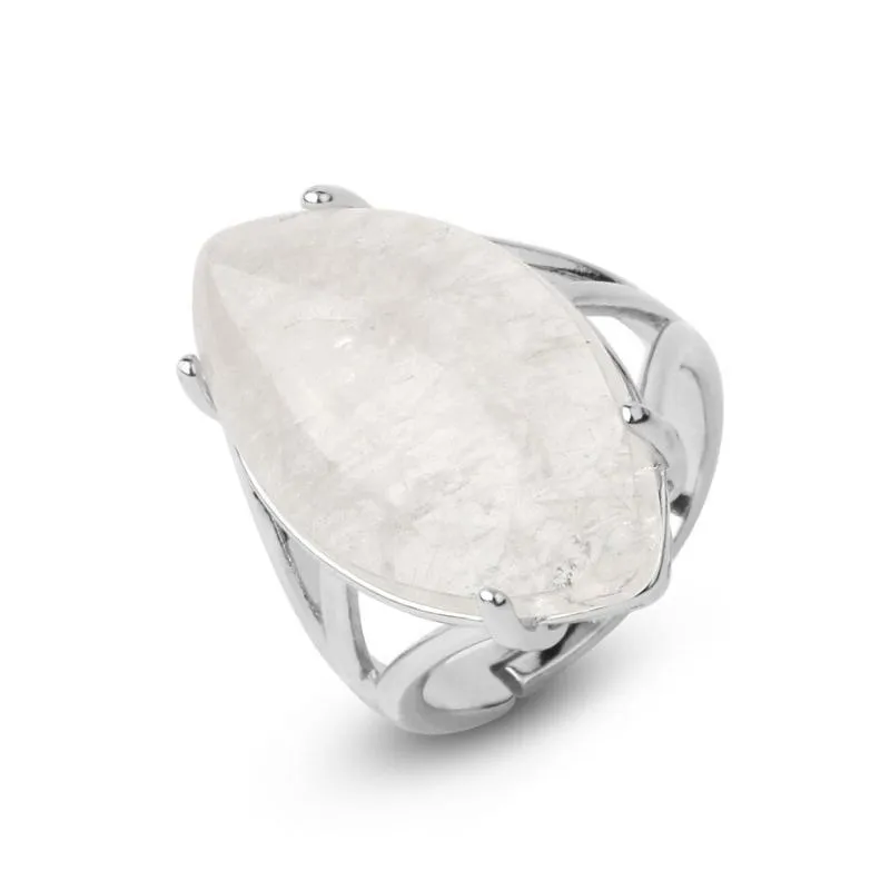 Adjustable Elegant Simple Earth Stone Rings
