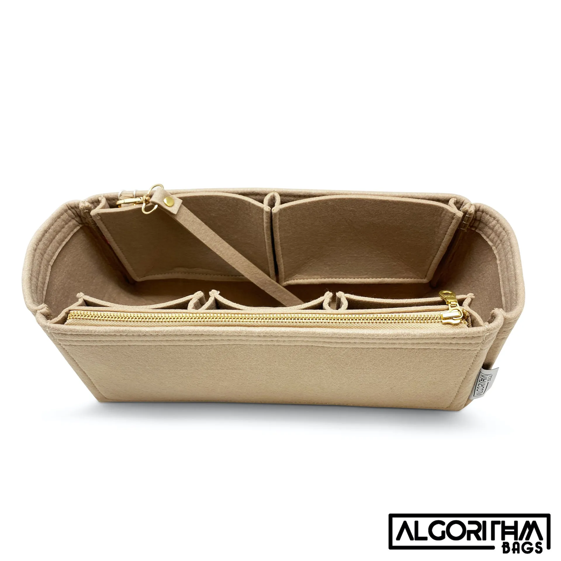 AlgorithmBags® for LV Graceful PM Purse Organizer, Tan Beige, 3mm Felt