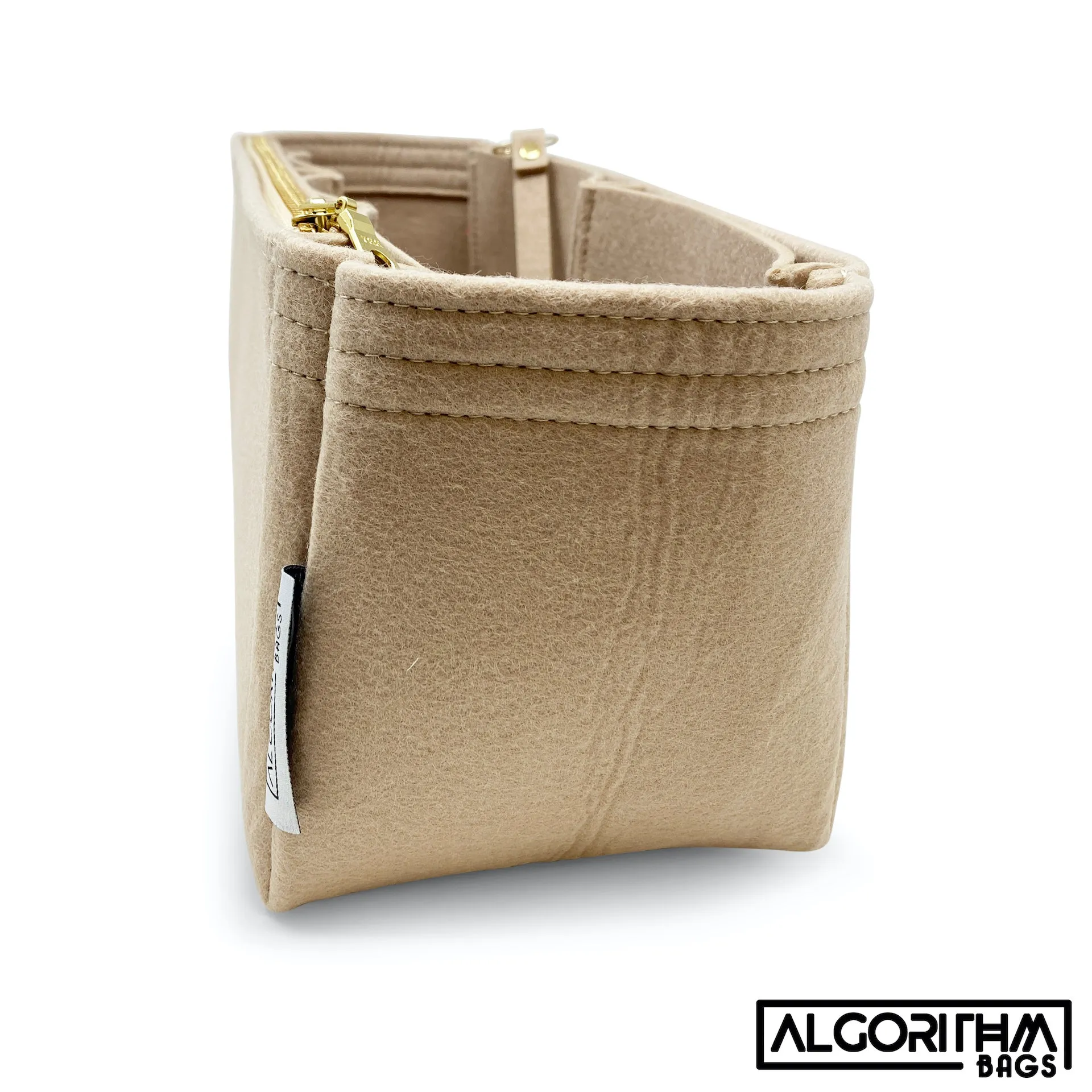 AlgorithmBags® for LV Graceful PM Purse Organizer, Tan Beige, 3mm Felt