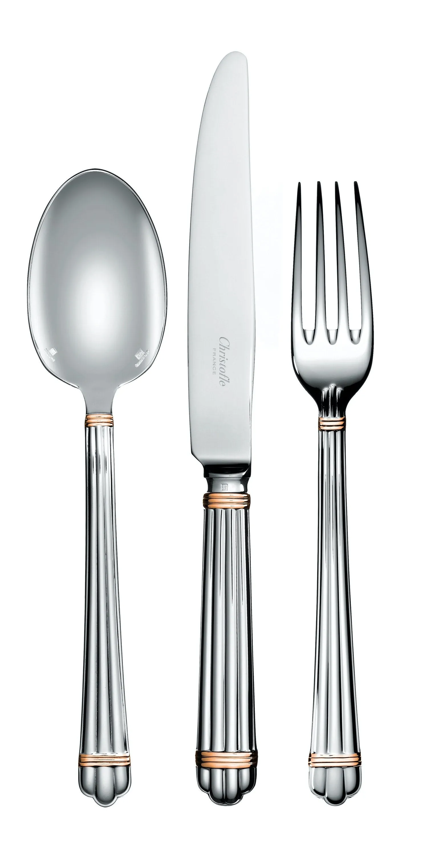 Aria Silver plated- Gold Accent Table spoon