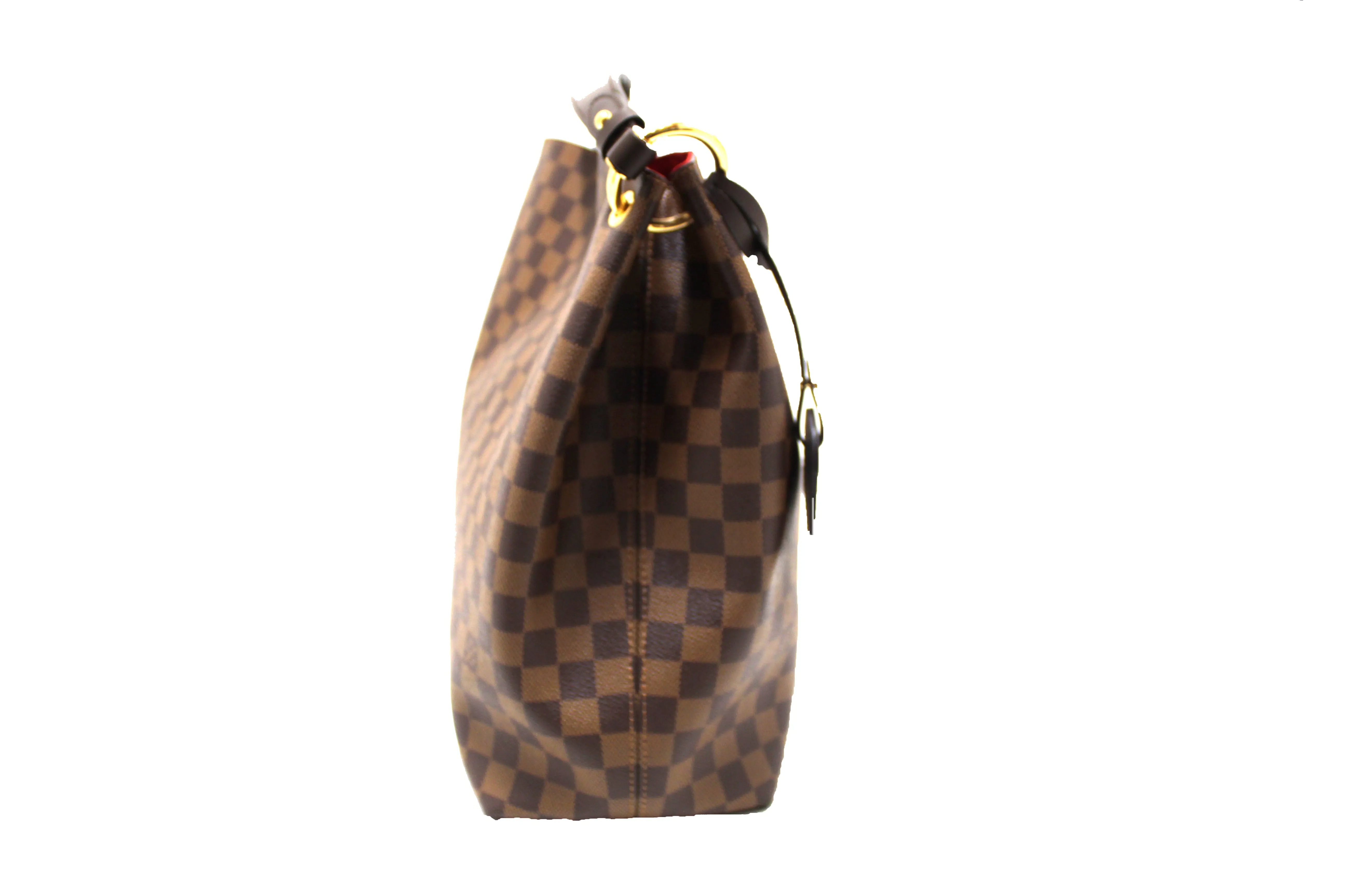 Authentic Louis Vuitton Damier Ebene Graceful MM Hobo Shoulder Bag