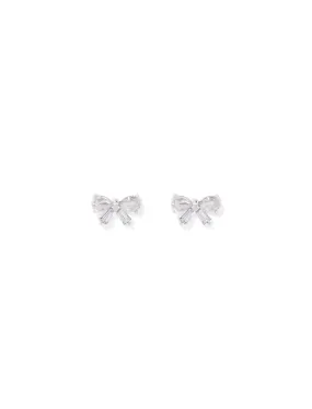 Bellina Cubic Zirconia Bow Stud Earrings