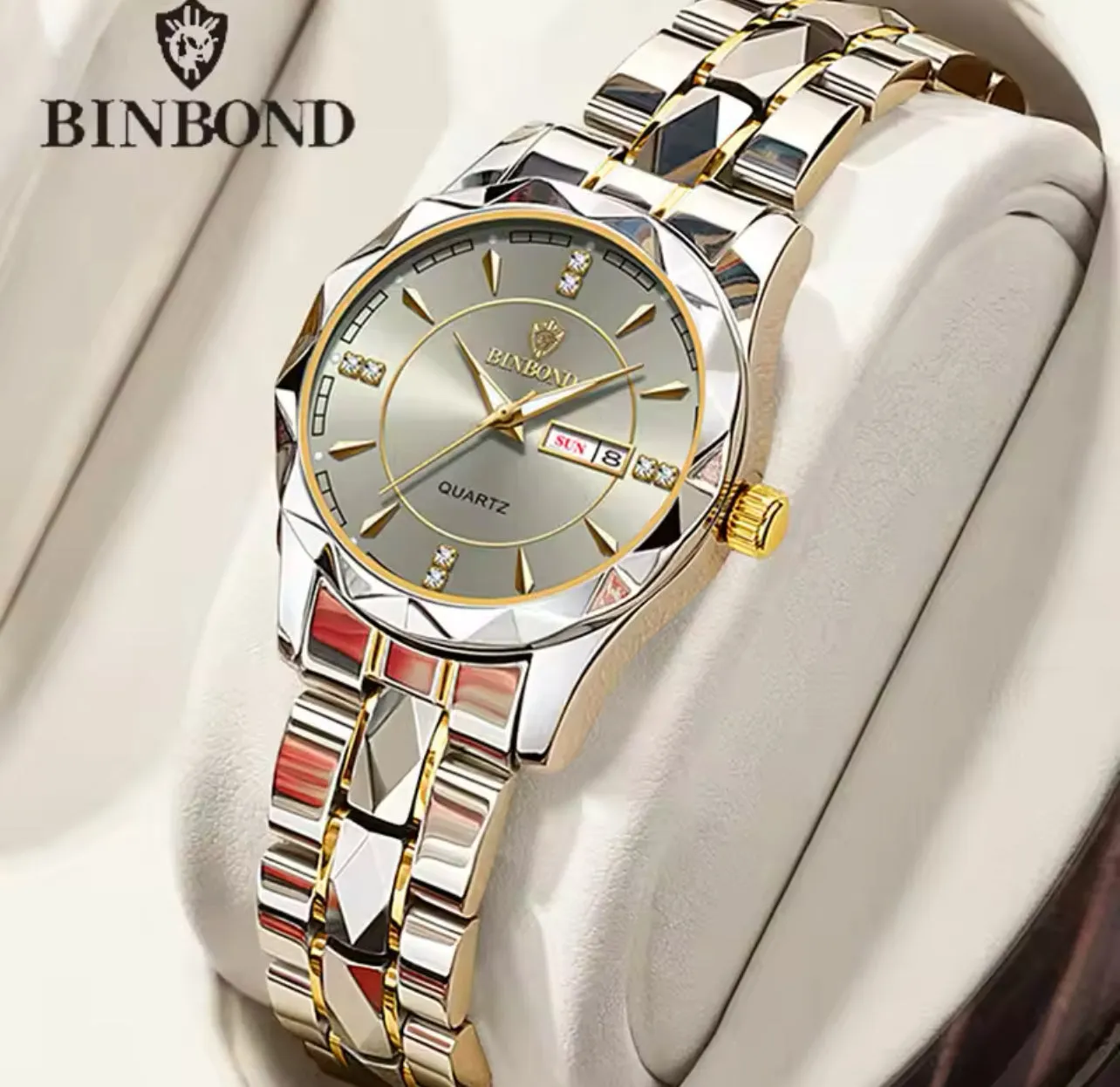 BINBOND B5552 New Luxury Brand Quartz Womens 536351