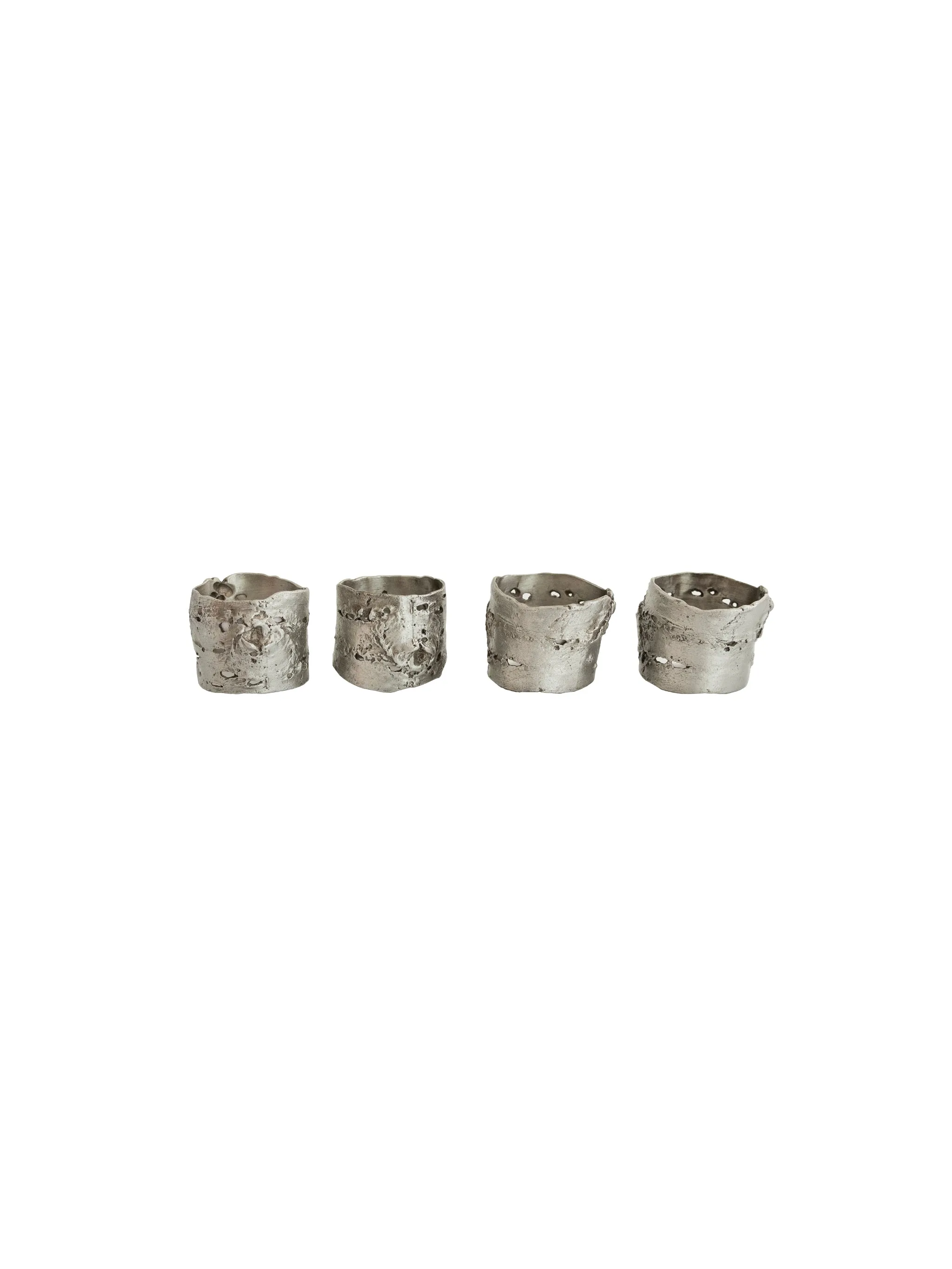 Birch Bark Napkin Ring Set