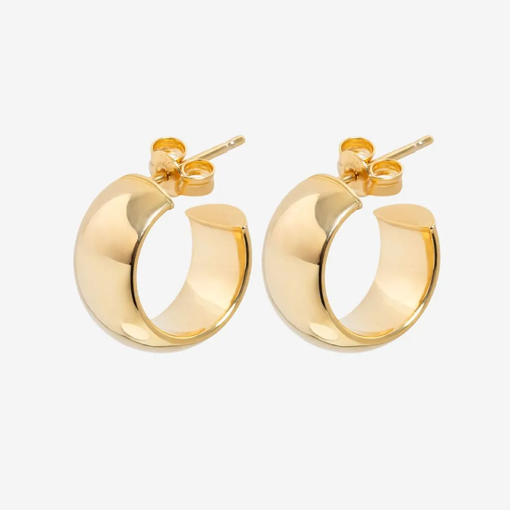 Bold Hoop Earrings | 9ct Gold