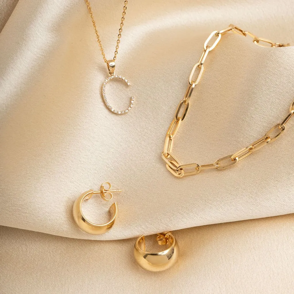 Bold Hoop Earrings | 9ct Gold
