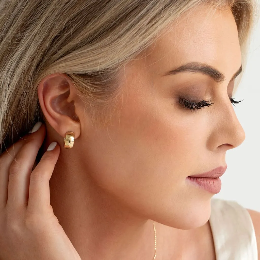 Bold Hoop Earrings | 9ct Gold