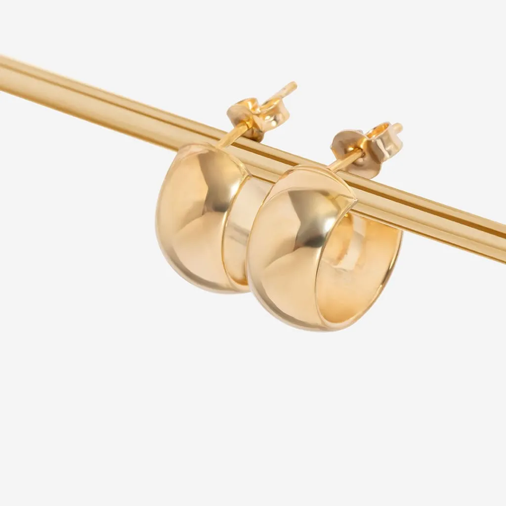 Bold Hoop Earrings | 9ct Gold