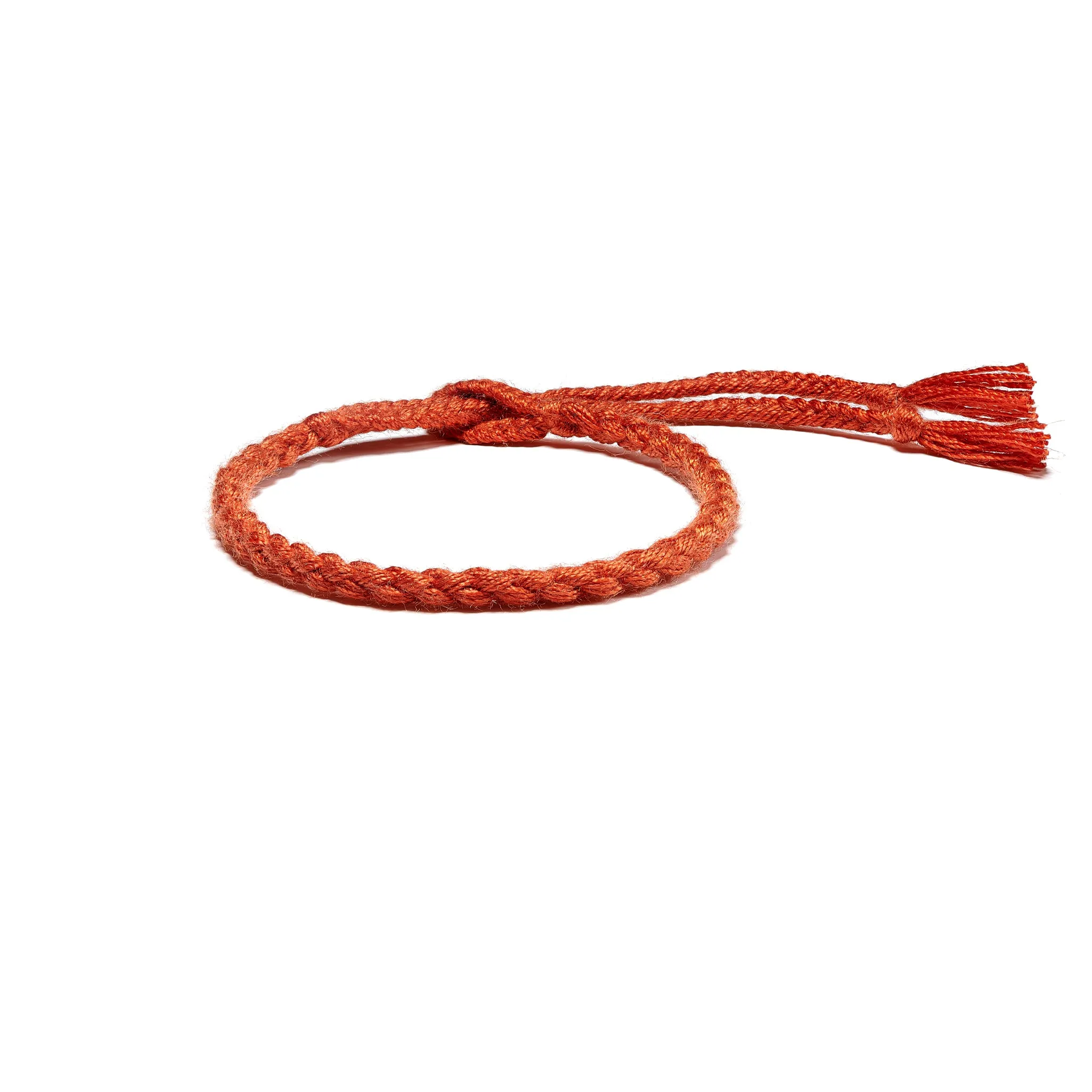 Braided Organic Cotton Bracelet - Soft Orange