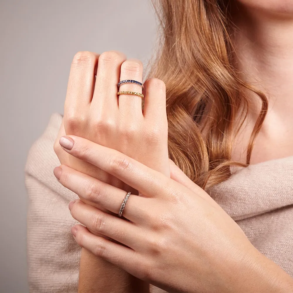 Brown Diamond Half Whisper Ring