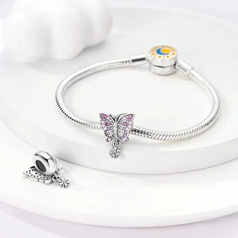 Butterfly wih Flower Charm