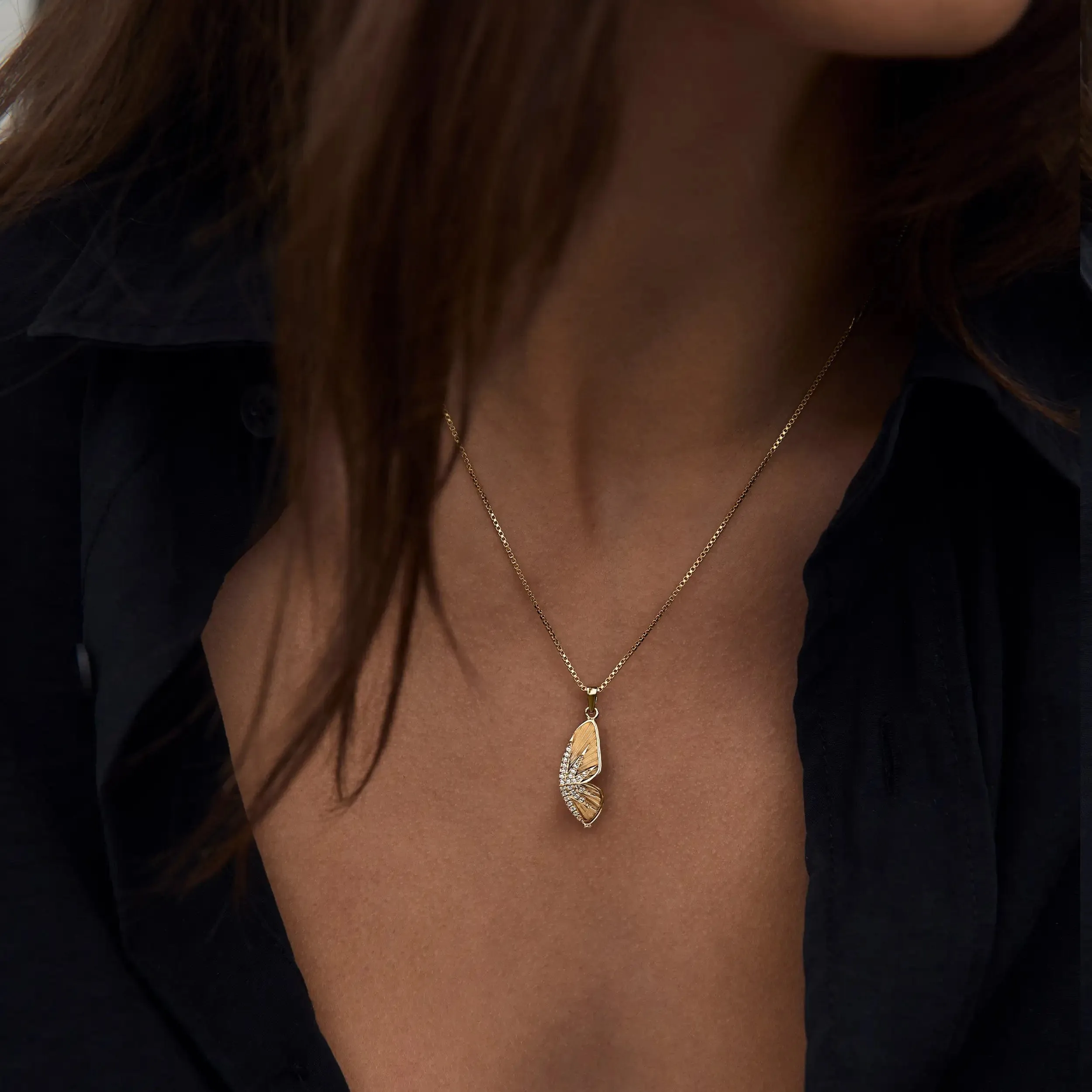 Butterfly Wing Necklace Set