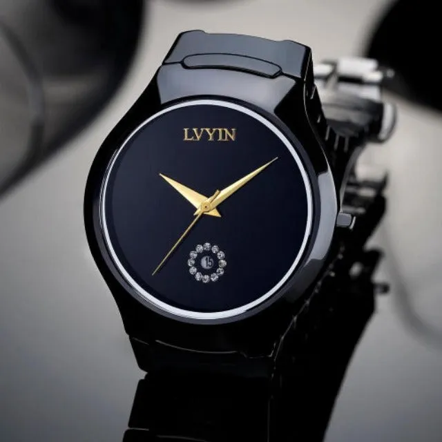 Ceramic Couple Watches  Black Lover