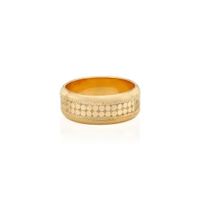 Classic Wide Band Stacking Ring - Gold