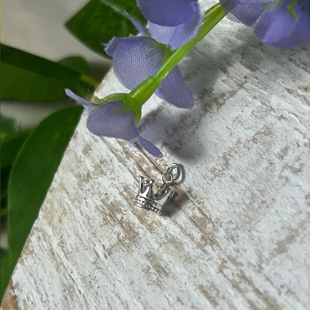 Crown 925 Sterling Silver Pendant Charm