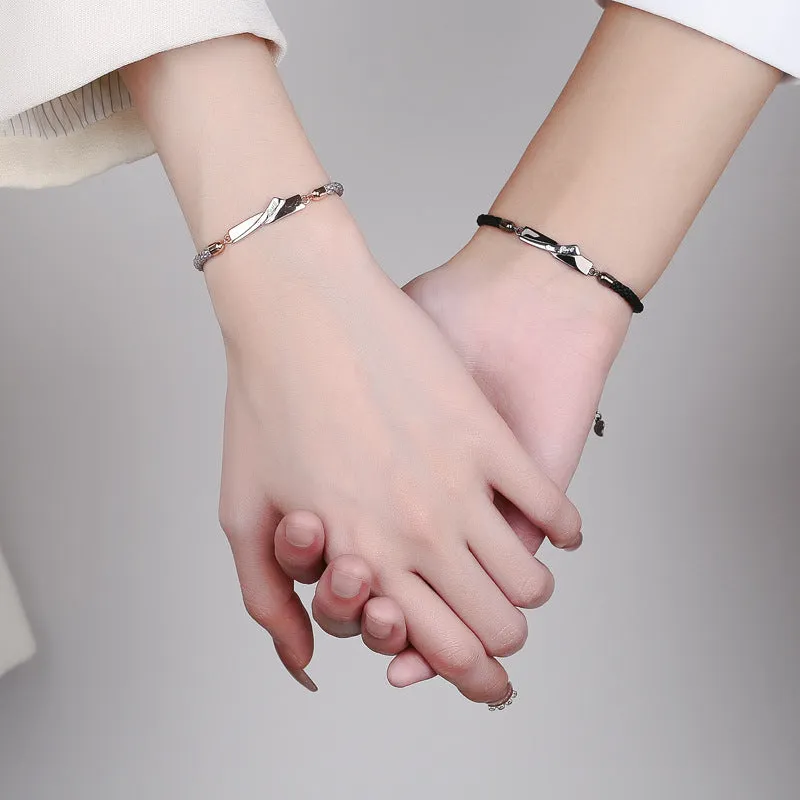 Custom Matching Promise Bracelets for Couples