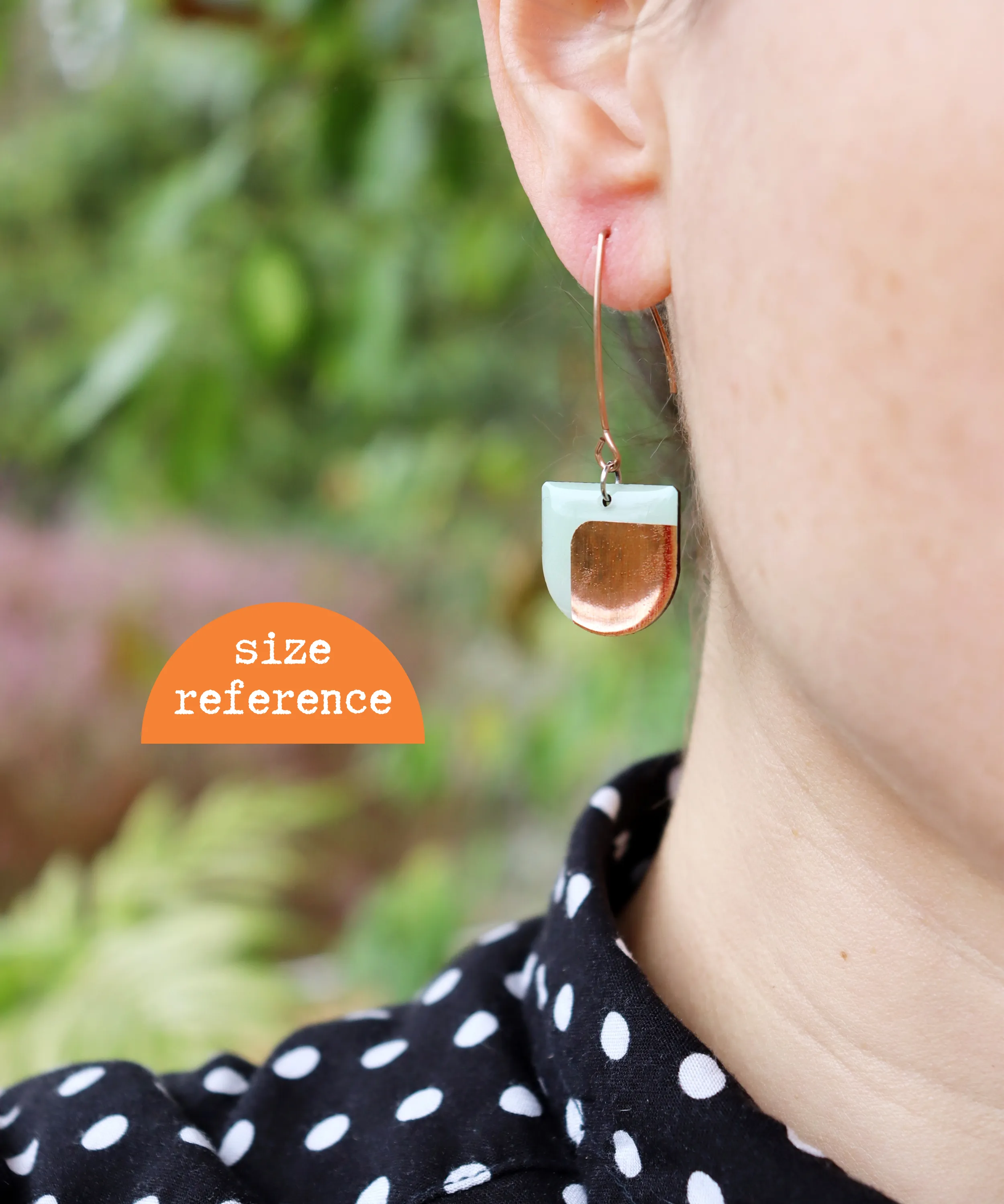 DEE in mint and copper / contemporary upcycled design
