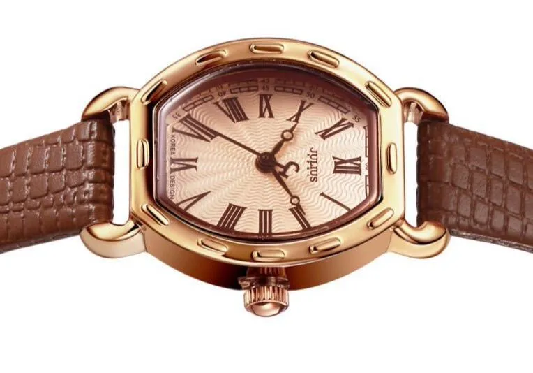 Elegant Black Leather Women's Watch with Japanese Precision by JULIUS