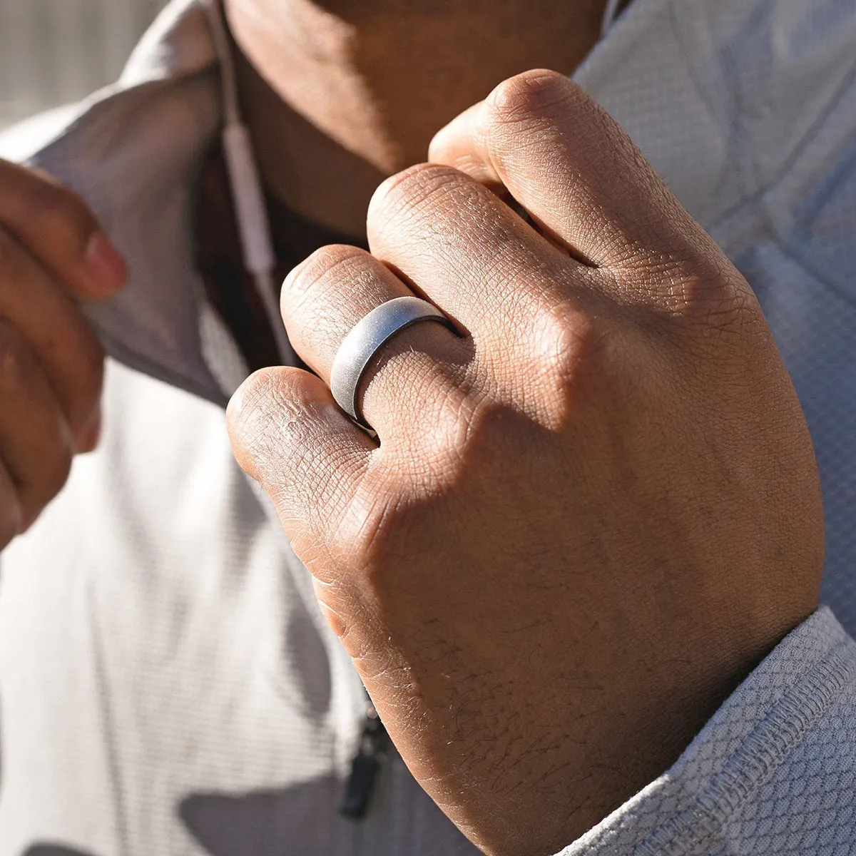 Enso Rings Classic Elements Series Silicone Ring - Black Pearl
