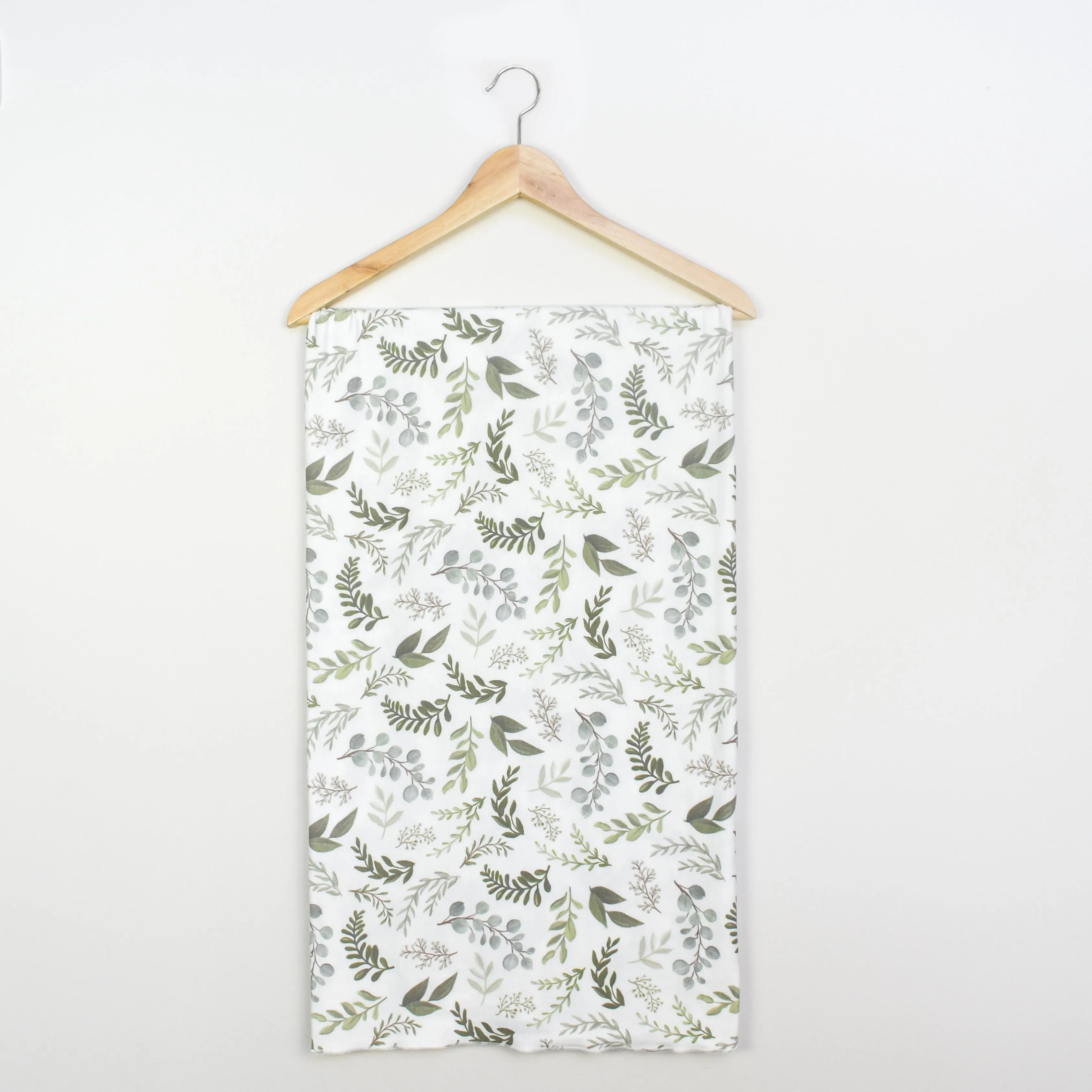 Extra Soft Stretchy Knit Swaddle Blanket: Graceful Greenery