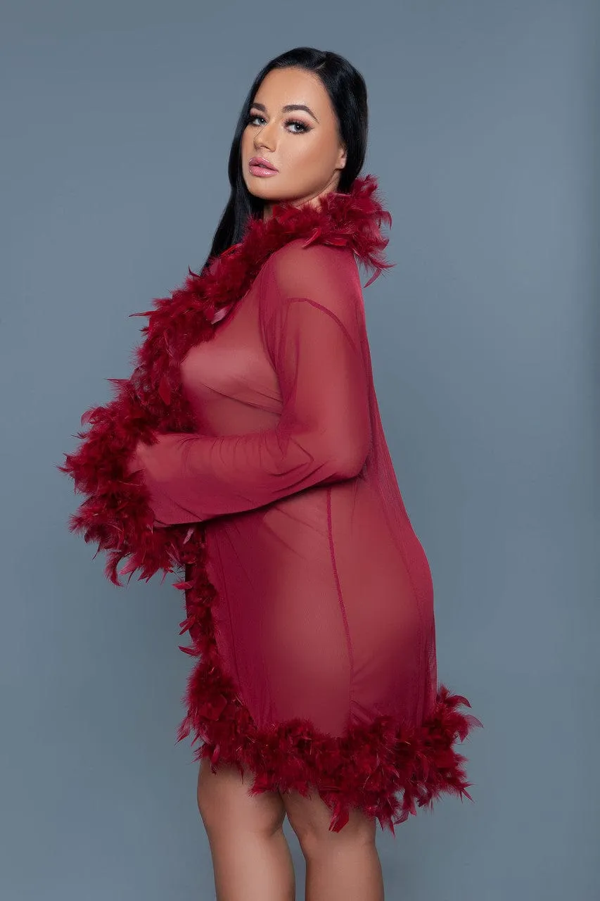 Geovan Sexy Lux Robe Maroon