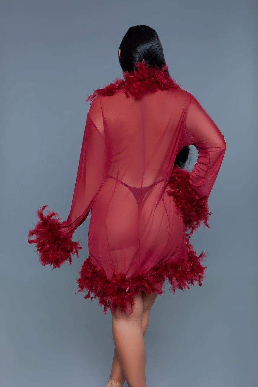 Geovan Sexy Lux Robe Maroon