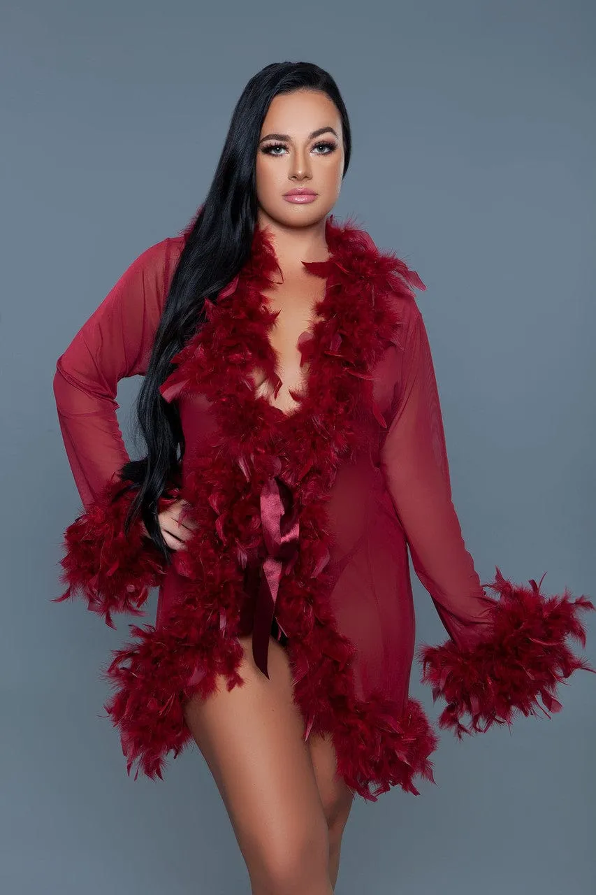 Geovan Sexy Lux Robe Maroon