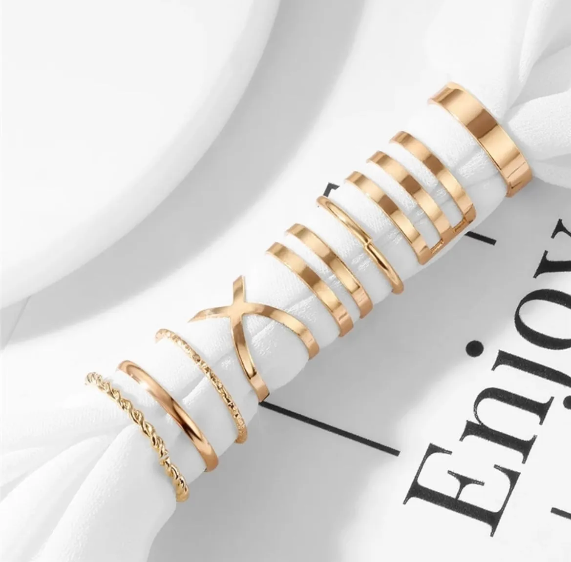 Gold Midi Rings