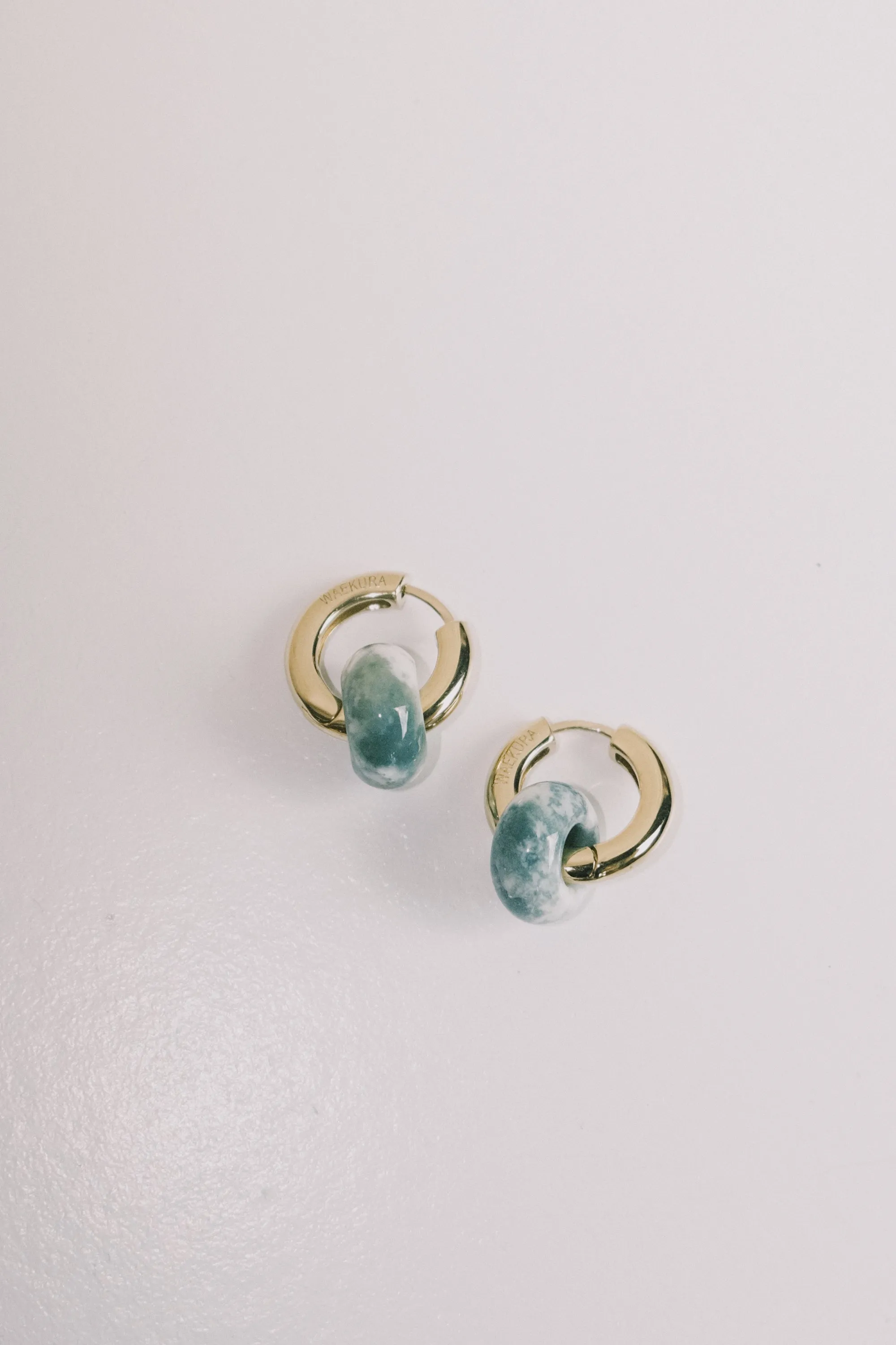 hoop earrings - tessa - agate indienne