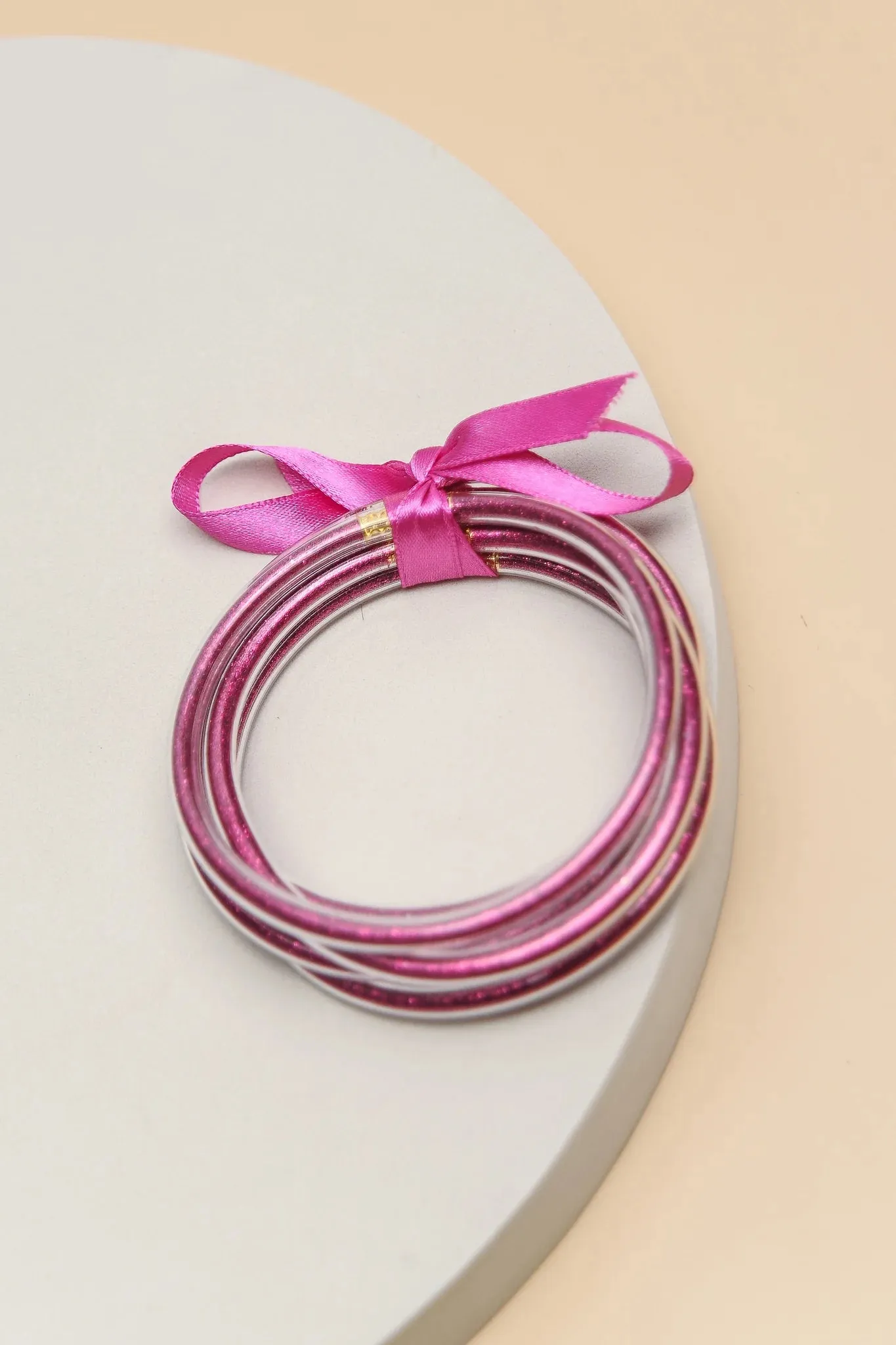 JELLY GLITTER BANGLES