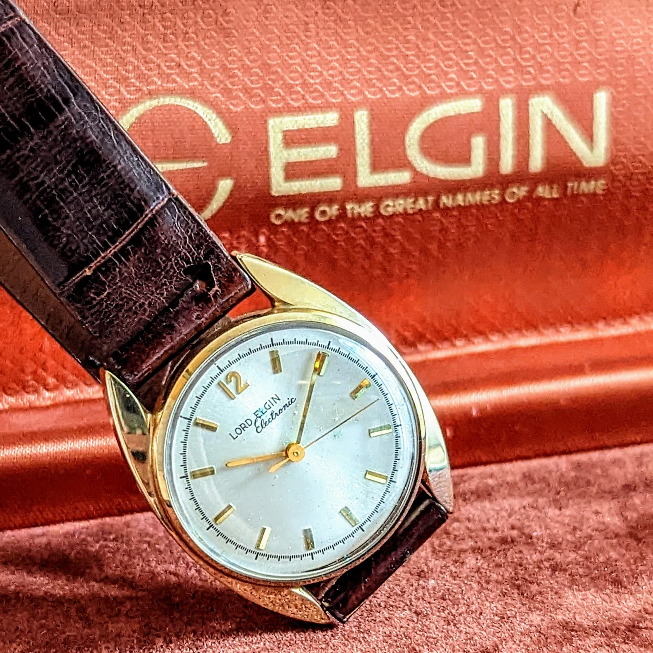 LORD ELGIN "Electronic 2” Watch Reference 2550 Vintage Wristwatch